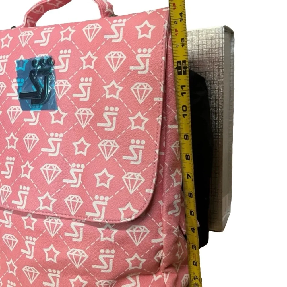 NEW! Shane Justin Backpack Two Tone Logo Color Pink‎